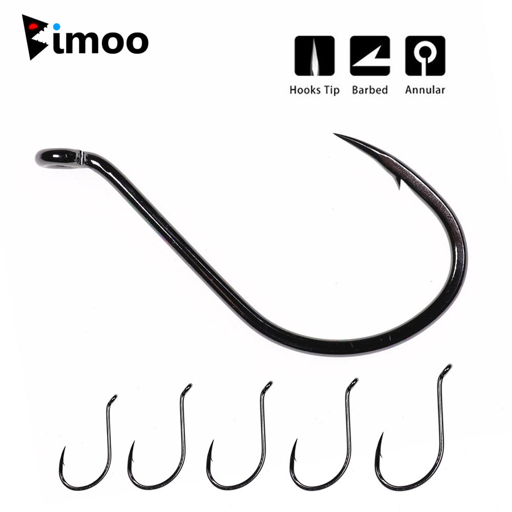 Bimoo 20 قطعة إزاحة الأخطبوط م - مراجعة Fishing Hook Offset وسعره