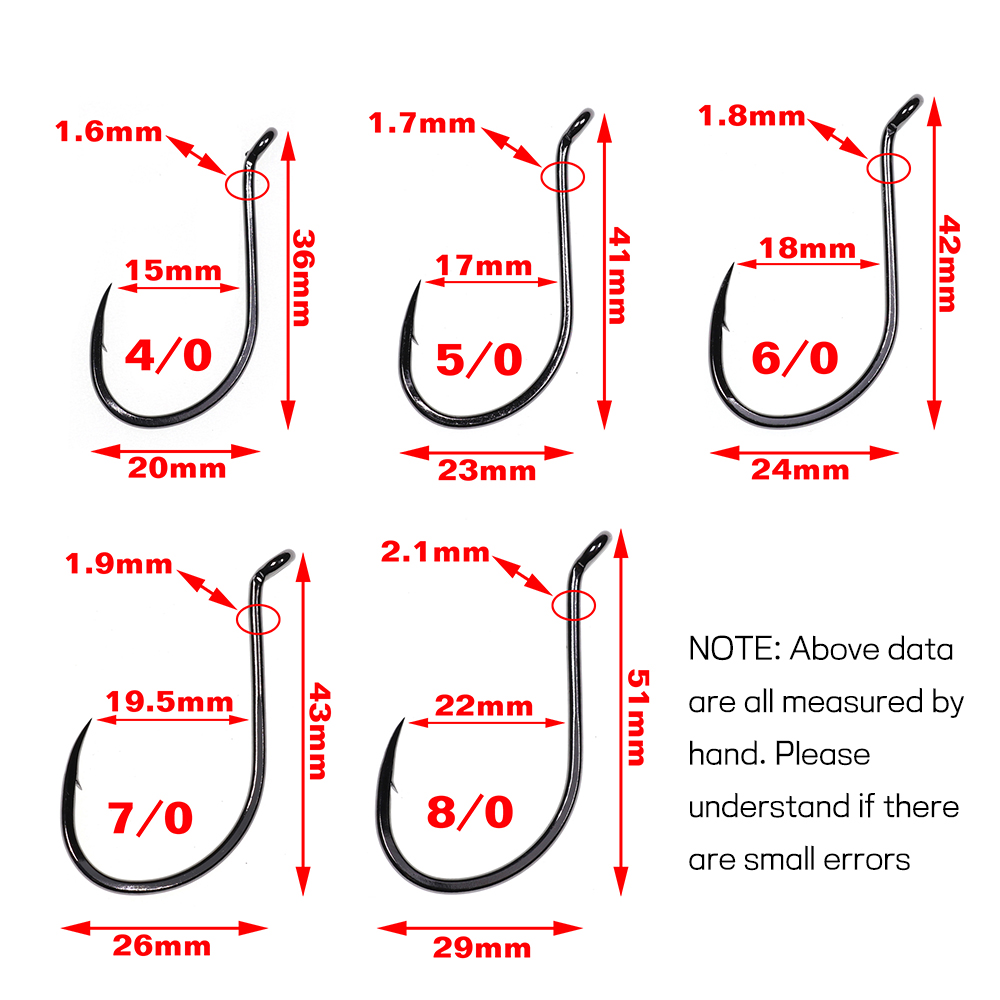 Bimoo 20 قطعة إزاحة الأخطبوط م - مراجعة Fishing Hook Offset وسعره