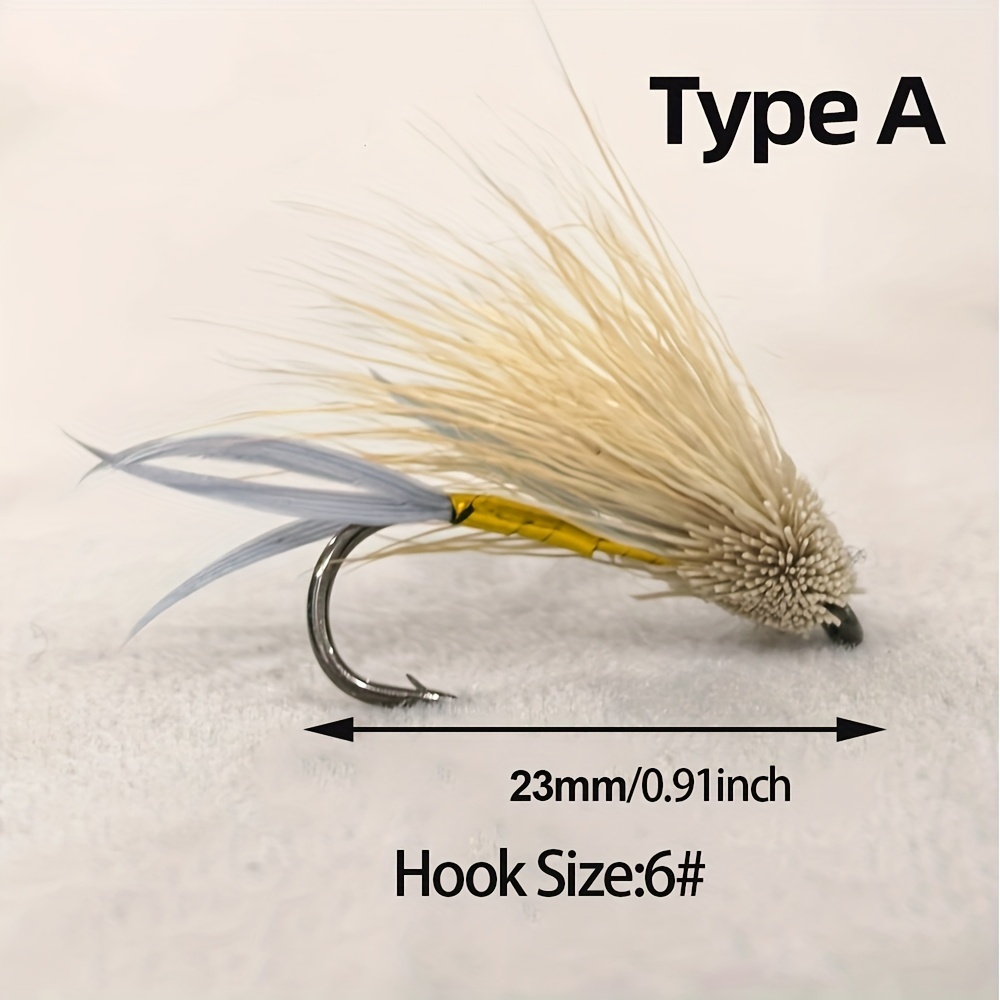 5/6 قطع طُعم صيد السمك الطائر  - مراجعة Fishing Hook Size وسعره