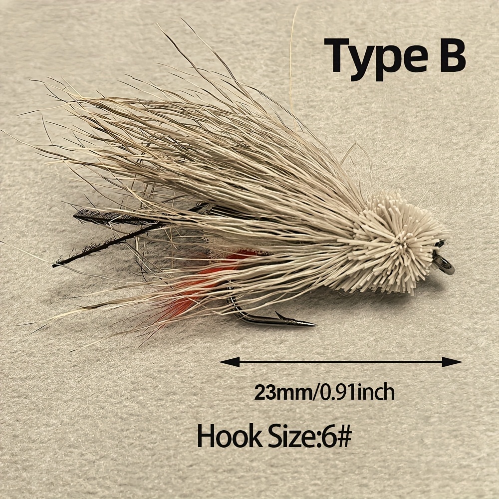 5/6 قطع طُعم صيد السمك الطائر  - مراجعة Fishing Hook Size وسعره