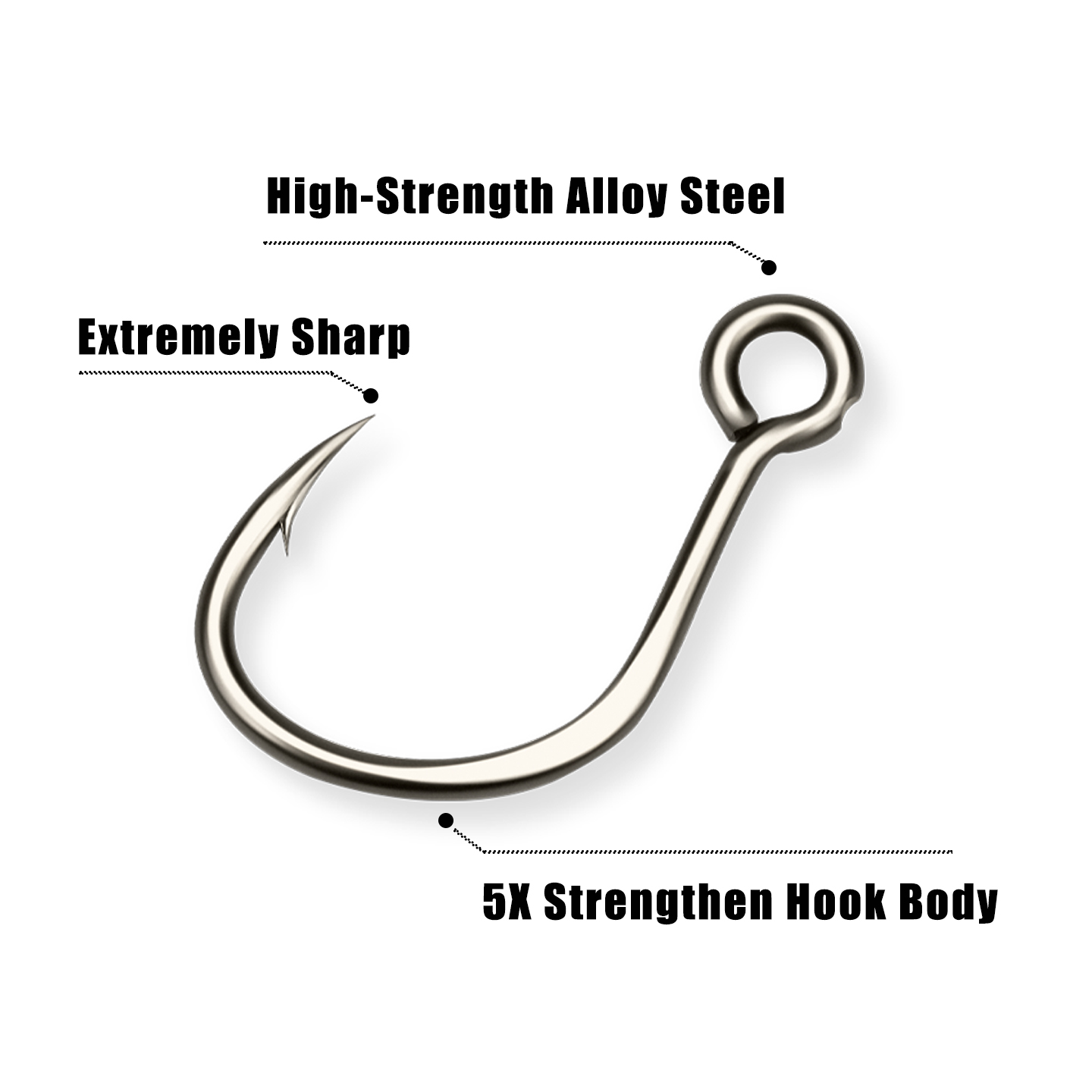 OUTKIT جديد 10 قطعة الصيد إغرا - مراجعة Fishing Hook Assortment وسعره