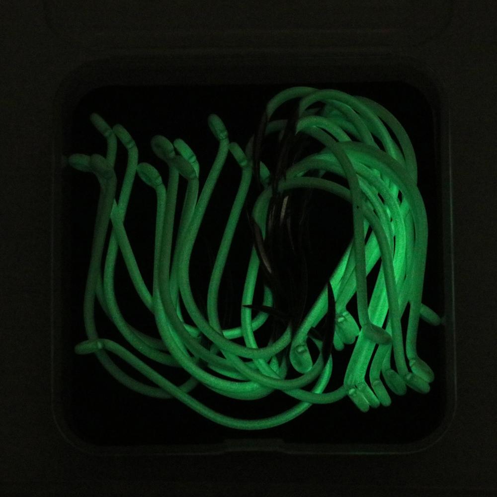 25 قطعة/صندوق مضيئة المستوردة  - مراجعة Fishing Hook Assortment وسعره